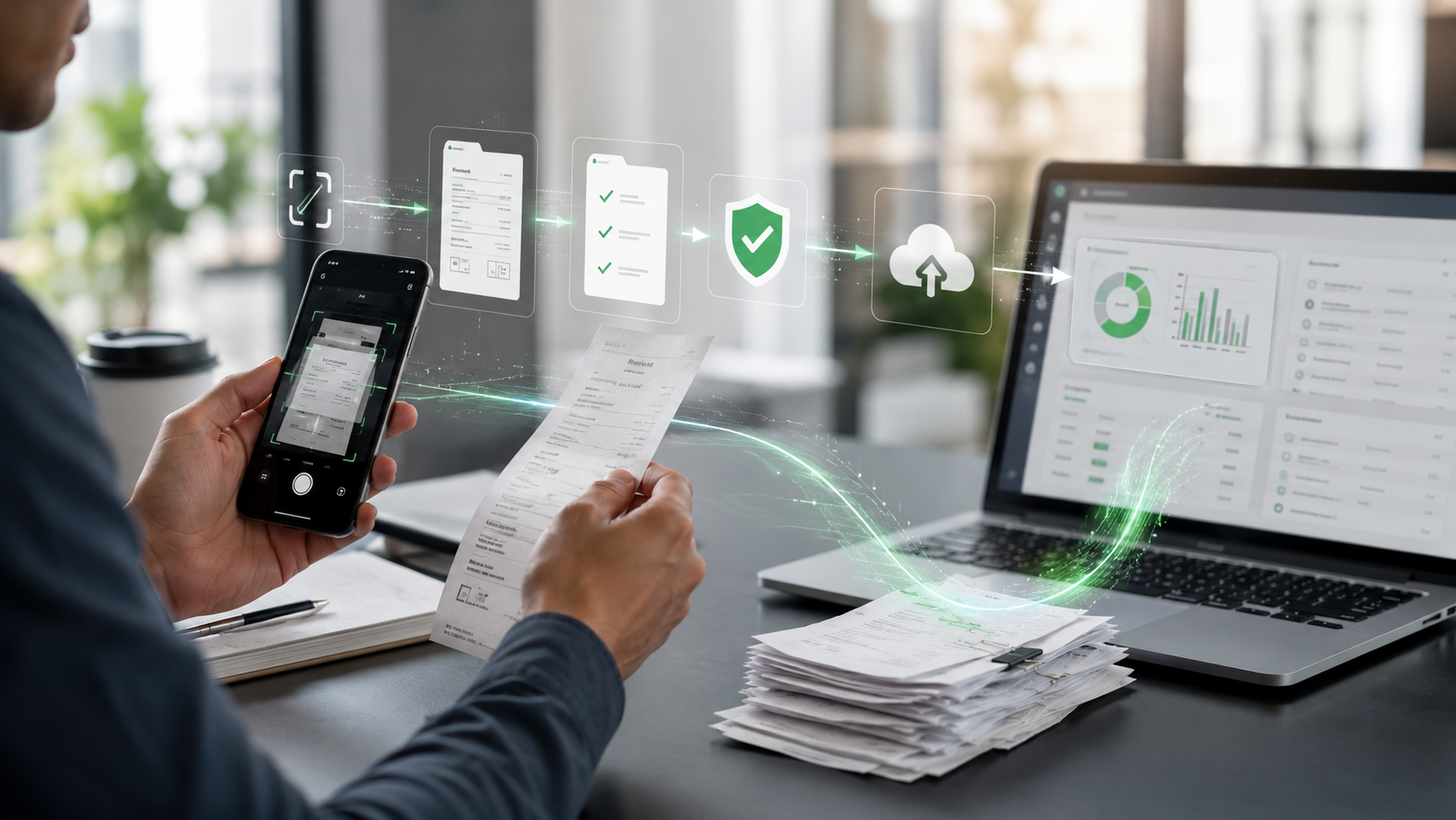 AI vytěžování účtenek a přijatých faktur propojené s účetním procesem v Q.Invoice