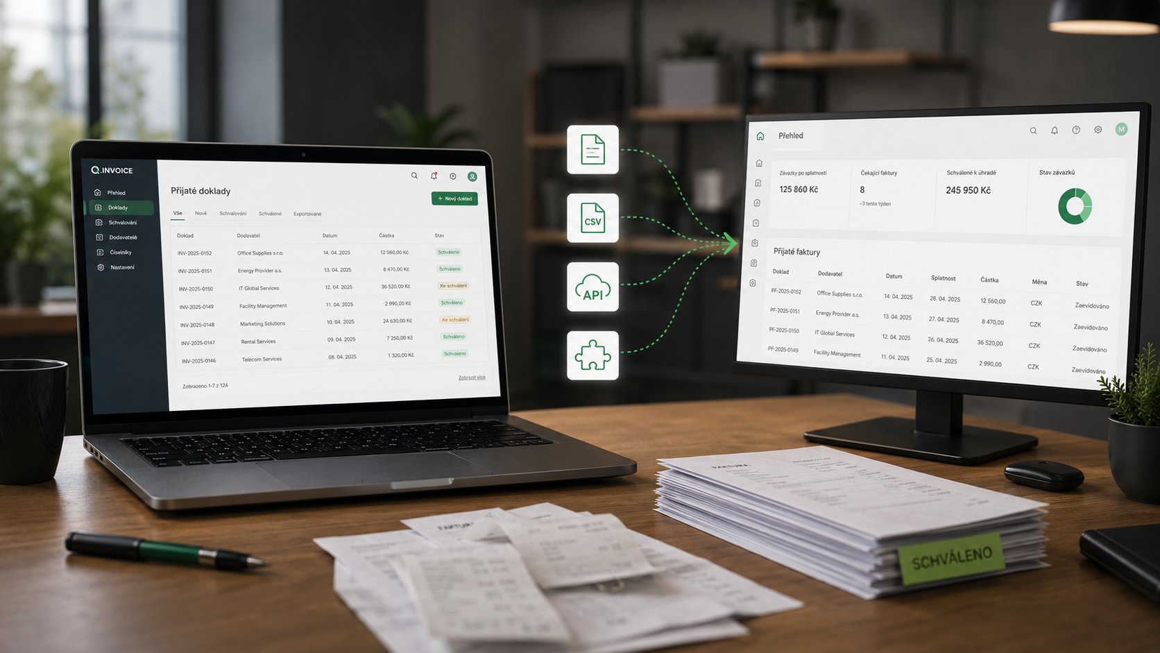 Export faktur, API integrace a propojení Q.Invoice s účetnictvím