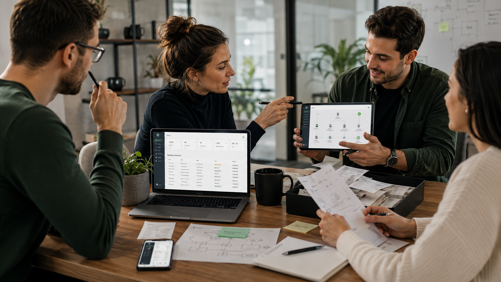 Tým nastavuje schvalovací workflow přijatých faktur v Q.Invoice